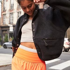 Free People Hit The Slopes Fleece Jacket Size M